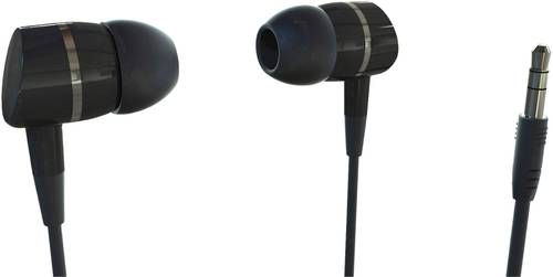 Vivanco SOLIDSOUND BLACK In Ear Kopfhörer kabelgebunden Schwarz von Vivanco