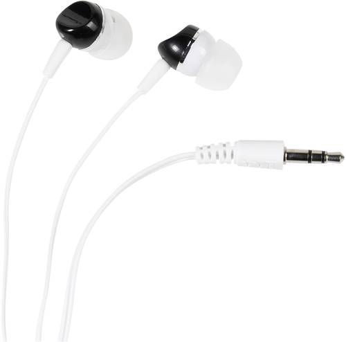 Vivanco SR 3 BLACK In Ear Kopfhörer kabelgebunden Weiß, Schwarz von Vivanco