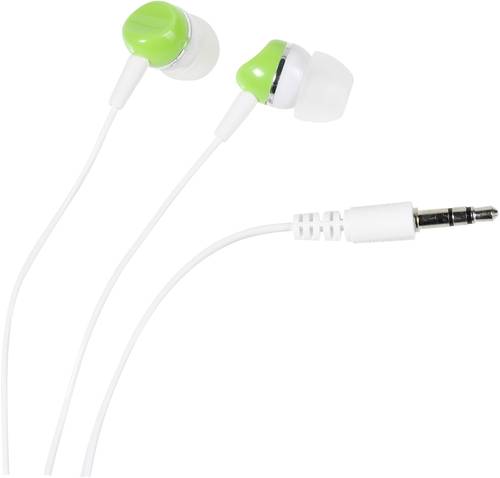 Vivanco SR 3 GREEN In Ear Kopfhörer kabelgebunden Weiß, Grün von Vivanco
