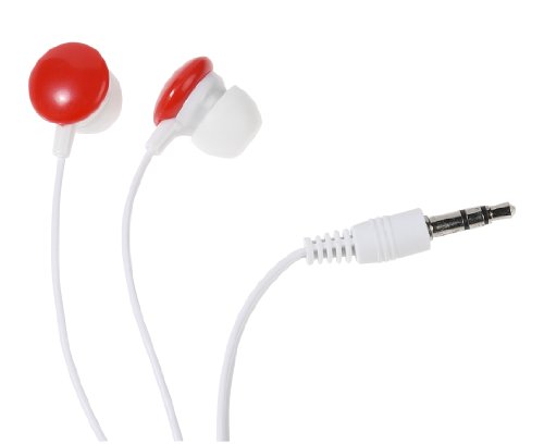 Vivanco SR 3 red In-Ear-Stereo-Ohrhörer (3,5mm Klinkenstecker, 1,2m) rot von Vivanco