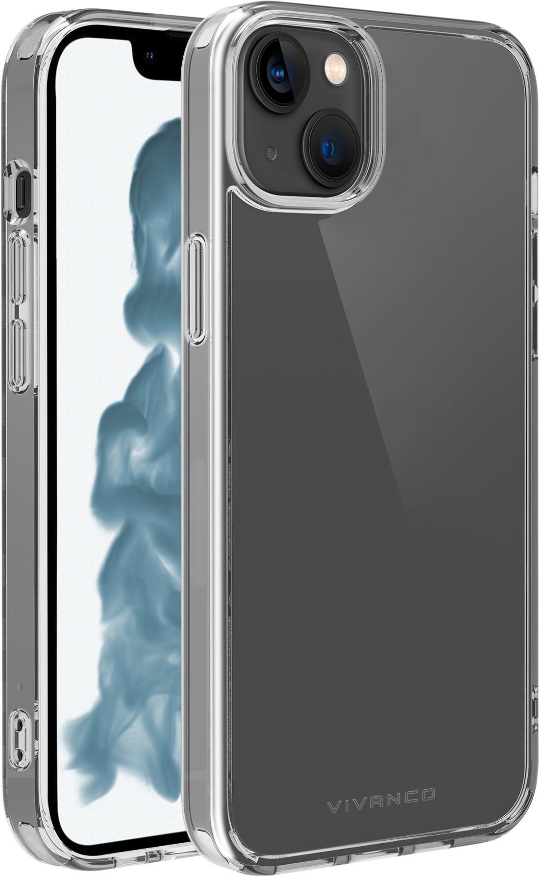 Vivanco Safe and Steady. Etui-Typ: Cover, Markenkompatibilität: Apple, Kompatibilität: iPhone 14, Maximale Bildschirmgröße: 15,5 cm (6.1 ), Oberflächenfärbung: Monochromatisch, Produktfarbe: Transparent (SASCVVIPH14T) von Vivanco