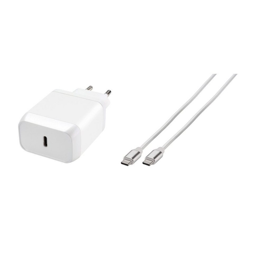 Vivanco Schnellladegerät (USB-C) Super Fast Power Delivery Charger Set (62400) USB-Ladegerät von Vivanco