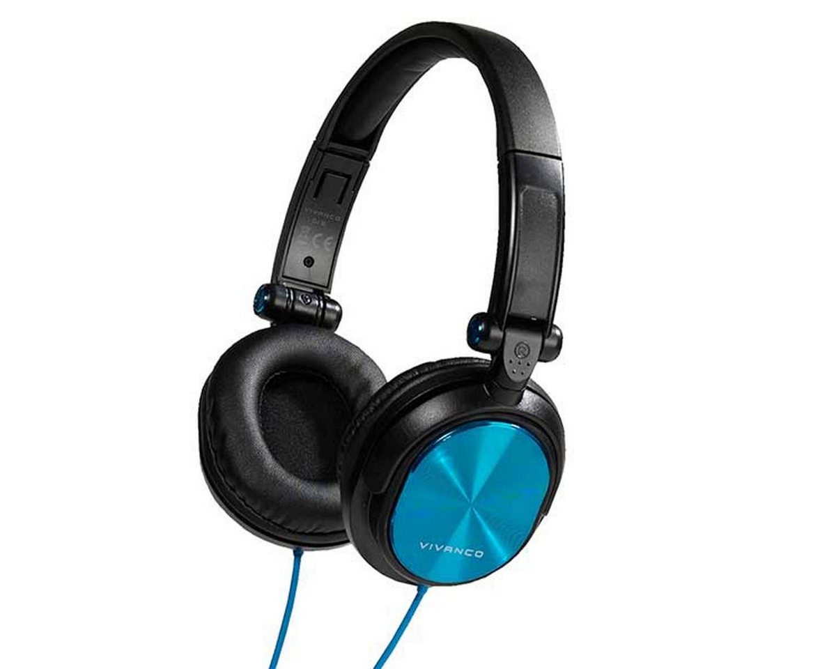 Vivanco Smartphone-Headset (Anpassbare, Extra weiche Lederohrpolster, Satter Sound und knacki) von Vivanco