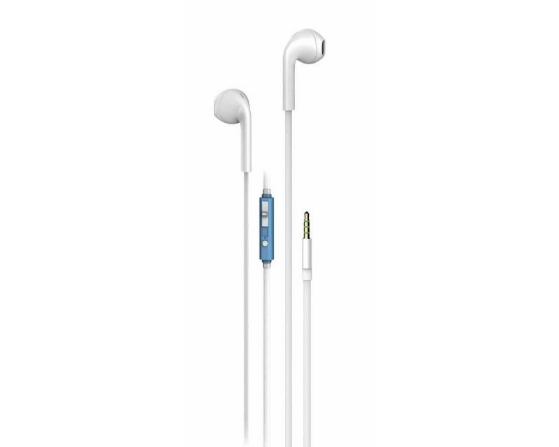 Vivanco Smartphone-Headset (Sport Kopfhörer In-Ear, in Weiß, 1,2m Kabellänge, für System: iOS) von Vivanco