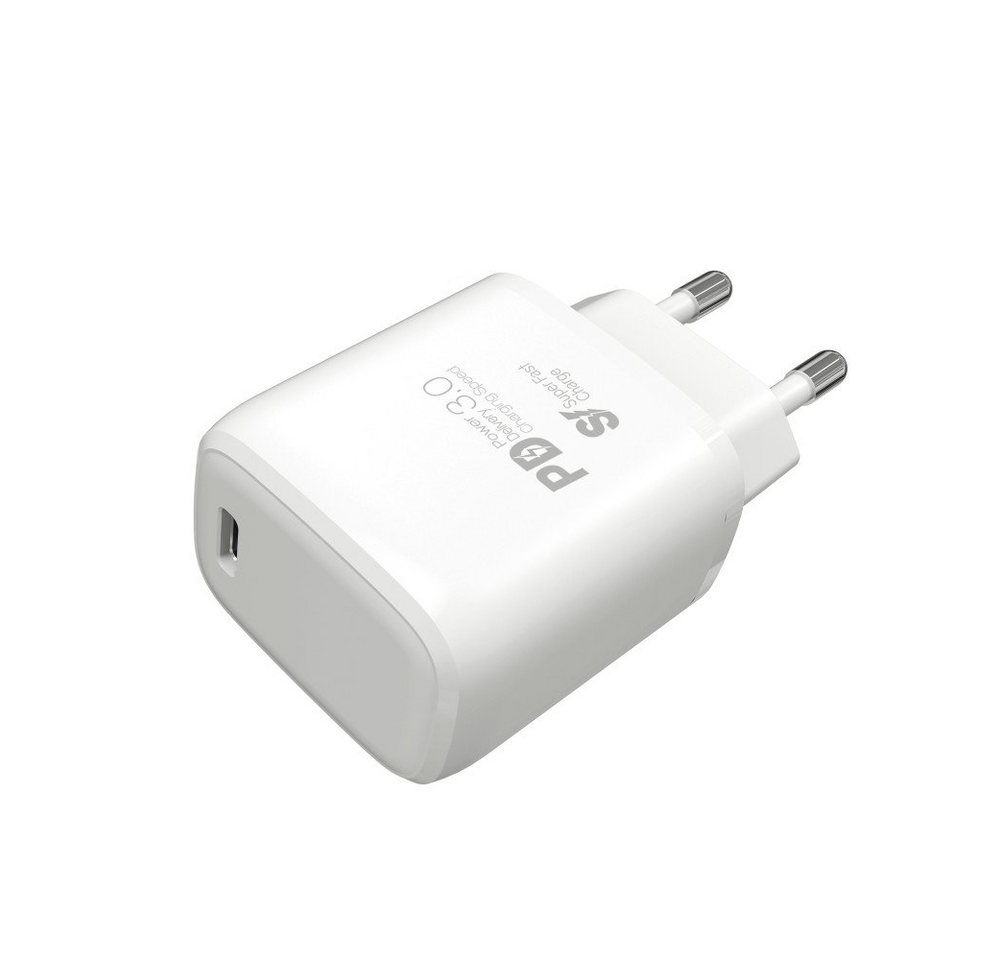 Vivanco Super Fast Charger 25W USB PD Schnellladegerät für Samsung, weiss USB-Ladegerät von Vivanco