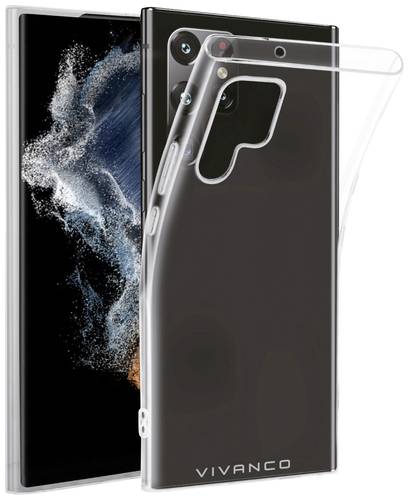 Vivanco Super Slim Backcover Samsung Galaxy S23 Ultra Transparent Induktives Laden von Vivanco
