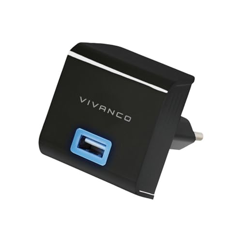 Vivanco T-PO AC micro Netz Ladegerät schwarz von Vivanco