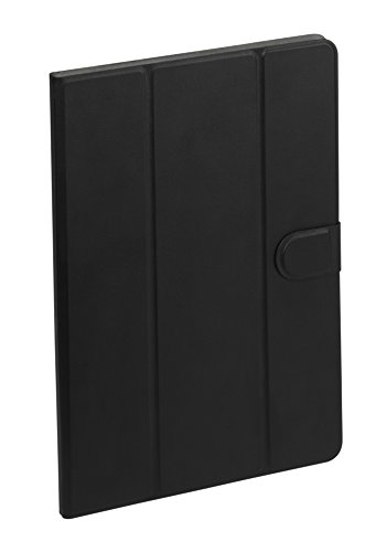Vivanco T-UF10BL Universal ultra-flache Kunstleder Klapptasche (25,4 cm (10 Zoll) Standfunktion für Tablet) schwarz von Vivanco