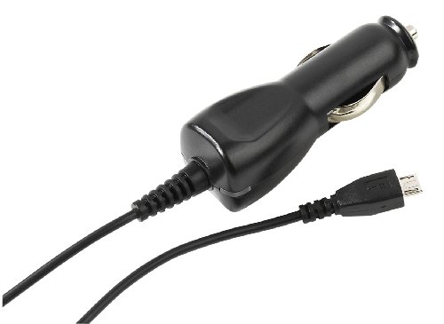 Vivanco TC MUSB CC Kfz-Netzteil (microUSB)für MP3-Player/HTC/Nokia/Samsung schwarz von Vivanco