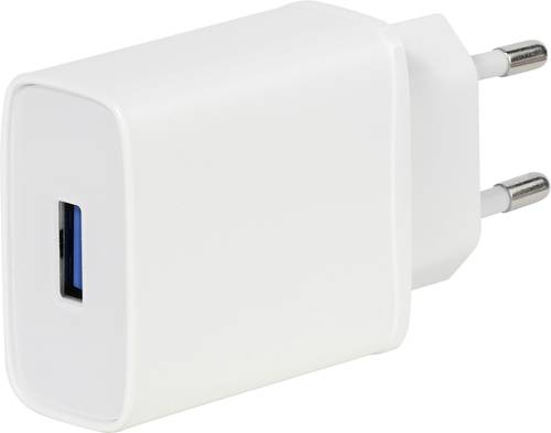 Vivanco TCVVUSBQC3018W Handy Ladegerät mit Schnellladefunktion USB-A Weiß von Vivanco