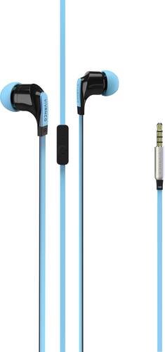 Vivanco Talk 4 In Ear Kopfhörer kabelgebunden Blau Headset von Vivanco