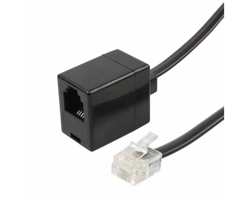 Vivanco Telefonkabel, Netzwerkkabel, DSL/Telefon Kabel RJ-11 (6 cm) von Vivanco