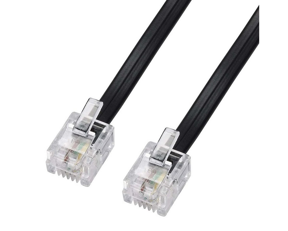 Vivanco Telefonkabel, Netzwerkkabel, DSL/Telefon Kabel RJ-11 (6 cm) von Vivanco
