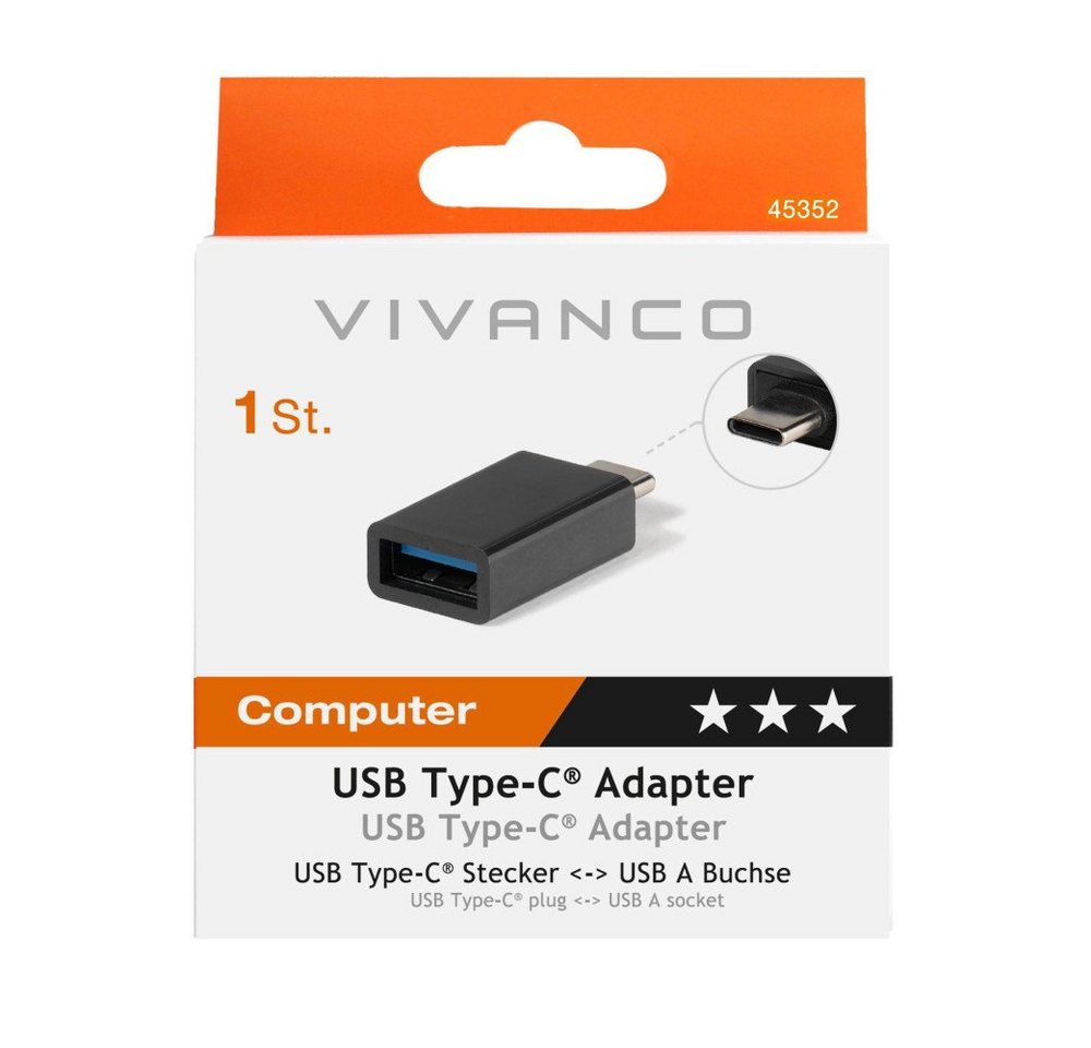 Vivanco USB 3.1 Gen. 1 Type-C® Adapter (45352) Adapter von Vivanco