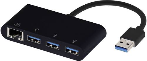 Vivanco USB 3.2 Gen 1 (USB 3.0) Adapter [4x RJ45-Buchse, USB 3.2 Gen 1 Buchse A (USB 3.0) - 1x USB 3 von Vivanco