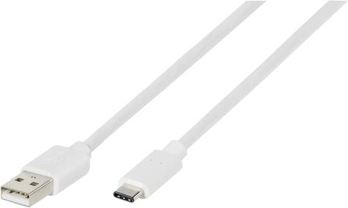 Vivanco USB-Kabel USB 2.0 USB-A Stecker, USB-C® Stecker 0.50m Weiß 38755 von Vivanco