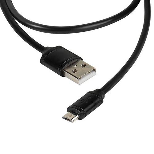 Vivanco USB-Kabel USB 2.0 USB-A Stecker, USB-Micro-B Stecker 2.00m Schwarz 36292 von Vivanco