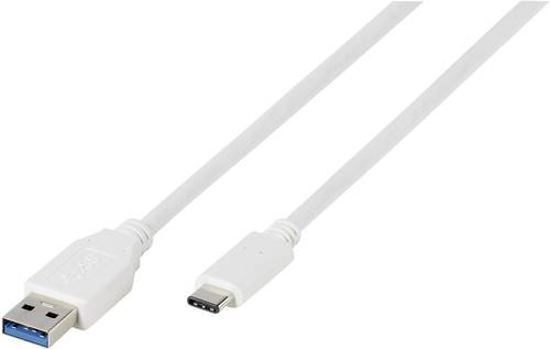 Vivanco USB-Kabel USB 3.2 Gen1 (USB 3.0 / USB 3.1 Gen1) USB-A Stecker, USB-C® Stecker 1.00m Weiß 3 von Vivanco