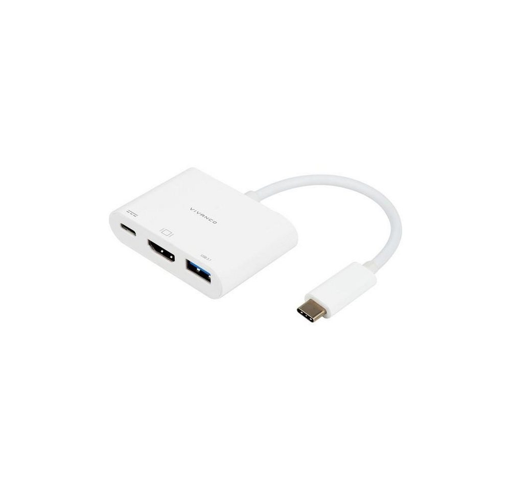 Vivanco USB Type C™ HDMI® Adapter 3in1, 0,1m (45385) Computer-Adapter von Vivanco