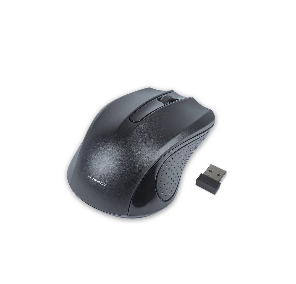 Vivanco USB Wireless Mouse 1000 dpi, schwarz (36639) Maus von Vivanco