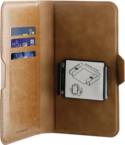 Vivanco Universal Booklet Universal Universal Braun Handy Flip Case, Spritzwassergeschützt, Staubdi Vivanco Universal Booklet Universal Universal Braun Handy Flip Case, Spritzwassergeschützt, Staubdi von Vivanco