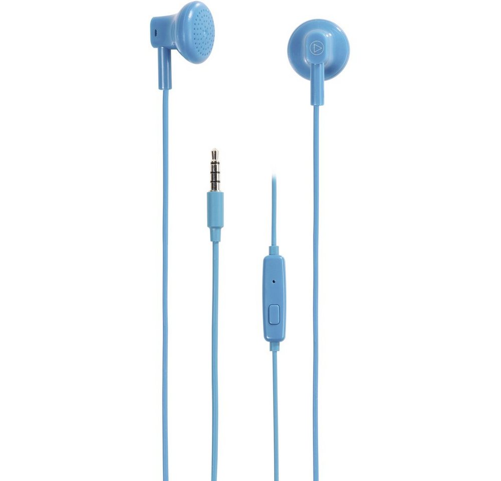 Vivanco Vivanco BUDZ BLUE In Ear Kopfhörer kabelgebunden Blau Kopfhörer von Vivanco