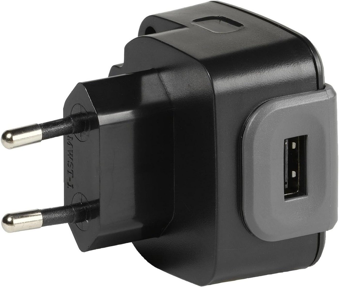 Vivanco Vivanco PAH 24 USB Netzteil Adapter Buchse beidseitig steckbar, 2,4 A USB-Adapter von Vivanco