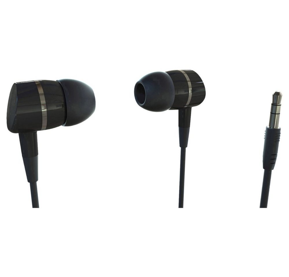 Vivanco Vivanco SOLIDSOUND BLACK In Ear Kopfhörer kabelgebunden Schwarz Kopfhörer von Vivanco
