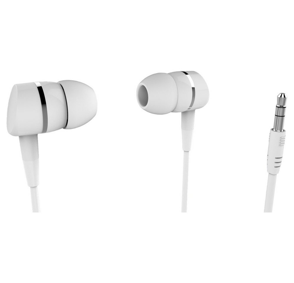 Vivanco Vivanco SOLIDSOUND WHITE In Ear Kopfhörer kabelgebunden Weiß Kopfhörer von Vivanco