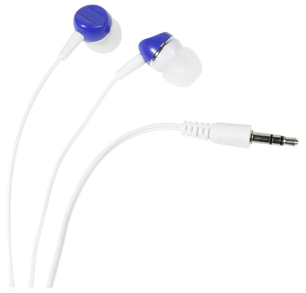 Vivanco Vivanco SR 3 BLUE In Ear Kopfhörer kabelgebunden Weiß, Blau Kopfhörer von Vivanco