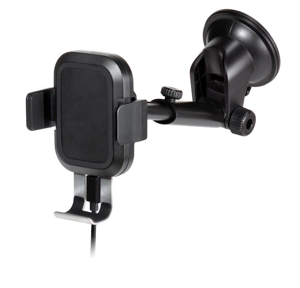 Vivanco Windshield Butler Pro, Kfz Halterung mit Ladefunktion und Saugnapf Halterung von Vivanco