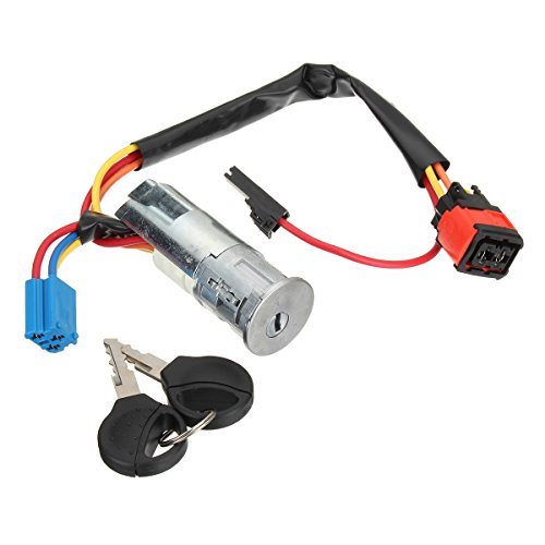 Viviance Ignition Switch Starter Barrel Lock Keys kompatibel mit Peugeot 206 406 kompatibel mit Citroen Picasso Xsara 4162P0 von Viviance