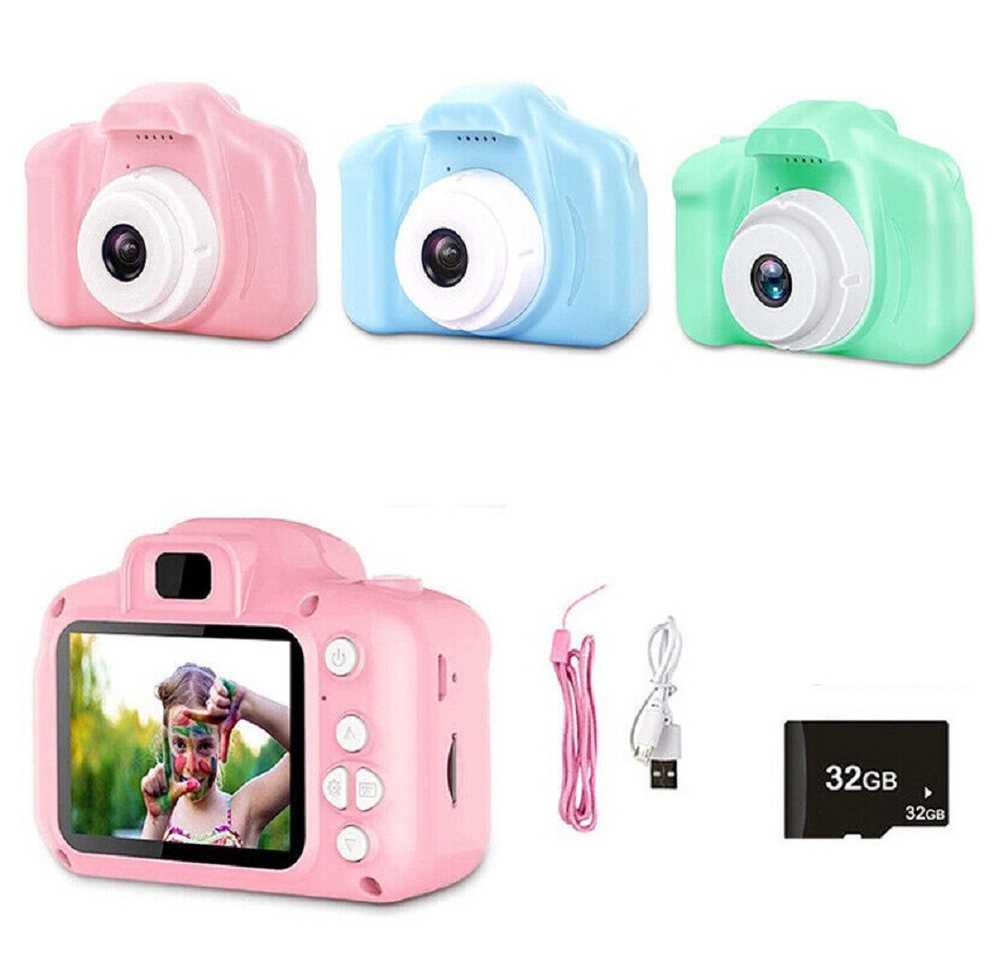Vivitar Kinderkamera 48MP 1080P HD Digitalkamera Spielzeug mit 32GB SD Karte Kinderkamera (48 MP, 8x opt. Zoom, inkl. 5 lustige Spiele + 15 schöne Bildervorlagen + 6 magische Filter, 8-facher Digitalzoomür - 3-14 Jahre Mädchen Jungen Geburtstag) von Vivitar