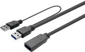 USB 3.0 Active Cable A male - female 10m (PROUSB3AAF10C) von VivoLink