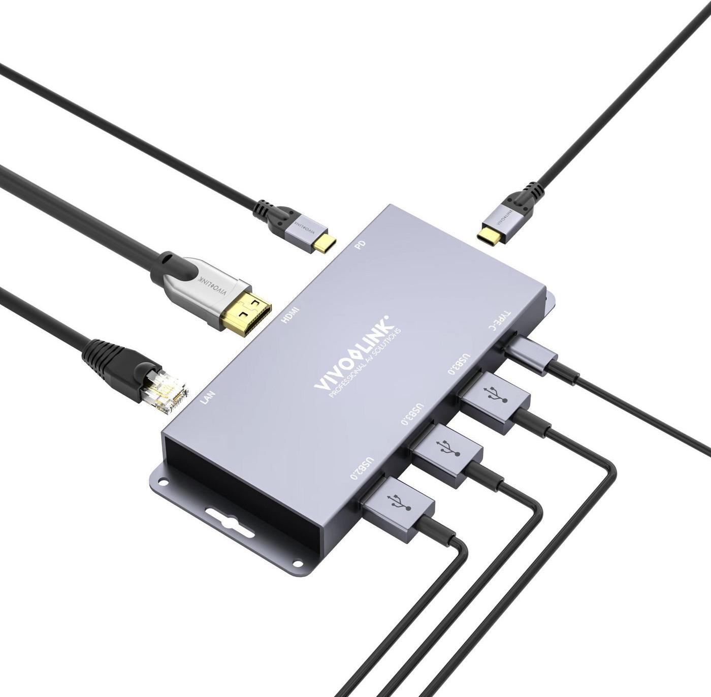 USB-C HUB for conference system (VLUSBCHUB2) von VivoLink