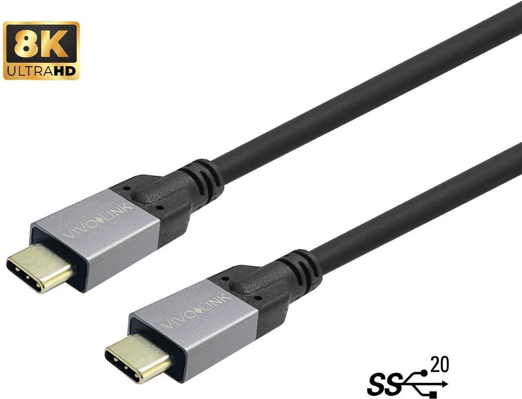 USB-C to Cable 0.5m Supports 20 Gbps data - Kabel - Digital/Daten (PROUSBCMM0.5) von VivoLink