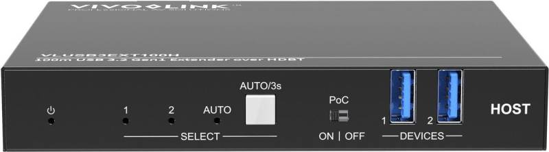 VivoLink 100m USB 3.2 Gen1 Extender over HDBT Host (VLUSB3EXT100H) von VivoLink