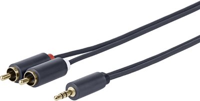 VivoLink - Audiokabel - Stereo Mini-Klinkenstecker männlich zu RCA männlich - 2.5 m - Doppelisolierung von VivoLink