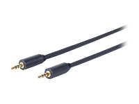 VivoLink - Audiokabel - Stereo-Miniklinke (Stecker) auf Stereo-Miniklinke (Stecker) - 10 m - doppelt geschirmt - schwarz von VivoLink