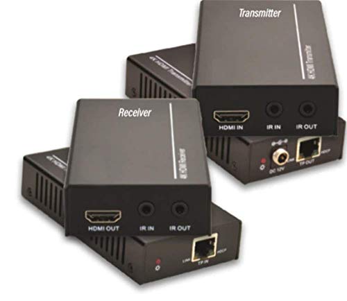 VivoLink HDBaseT Extender Set 70m 4K Transmitter/Receiver HDMI, VL120007 (Transmitter/Receiver HDMI Bi-Directional IR and CEC, one PSU, HDMI 1.4 and HDCP2.2 Compliant) von VivoLink