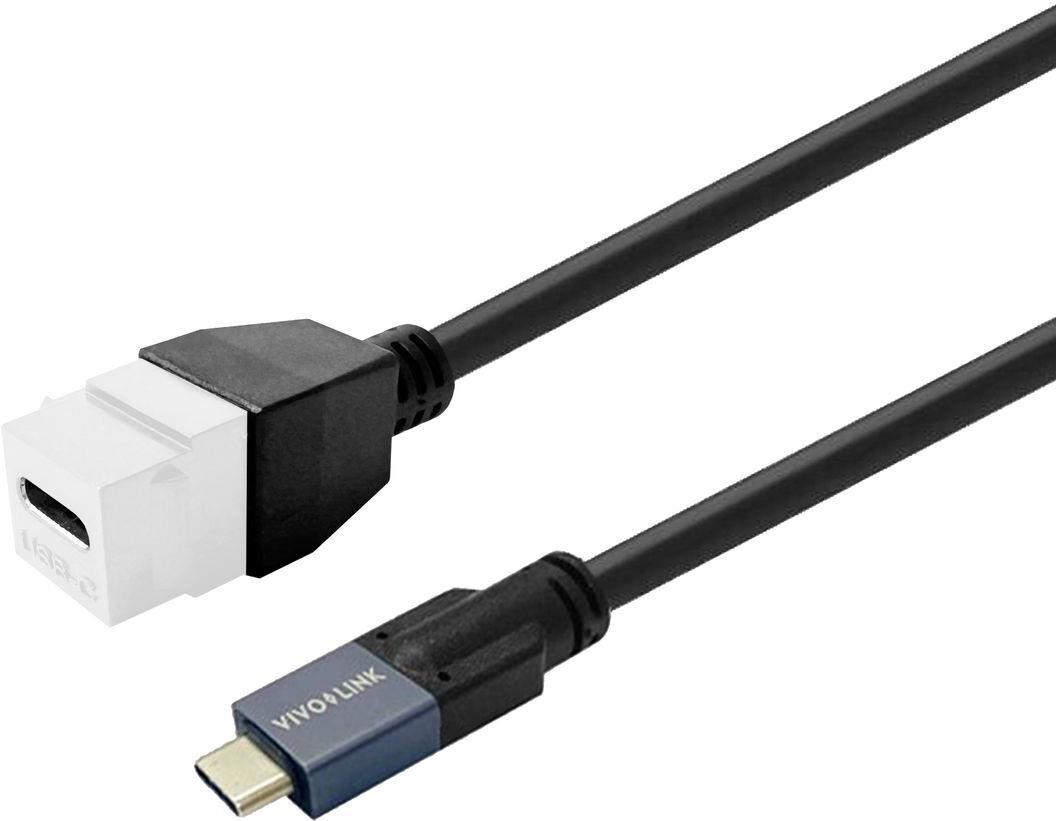 VivoLink Keystone White USB-C female to male (PROKEYUSBCFM2W) von VivoLink