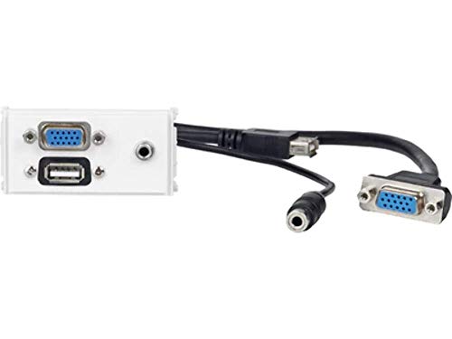 VivoLink - Outlet Panel VGA/ 3,5 mm/USB2.0, 221271 (für Messer/Thorsman CYB, Tek, Opttiline System oder Surface Wall Montage.) von VivoLink