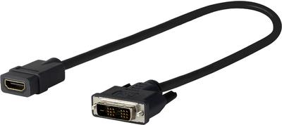 VivoLink PRODVIADAPHDMI 0.2m DVI HDMI Schwarz Videokabel-Adapter (AD-DM/HF) von VivoLink