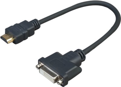 VivoLink PROHDMIADAPDVI 0.2m HDMI DVI Schwarz Videokabel-Adapter (PROHDMIADAPDVI) von VivoLink