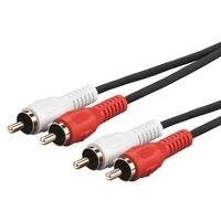 VivoLink PRORCARCA5 5m 2 x RCA 2 x RCA Schwarz Audio-Kabel (PRORCARCA5) von VivoLink