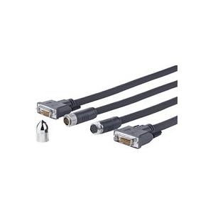 VivoLink Pro Cross Wall - DVI-Kabel - DVI-D (M) bis DVI-D (M) - 15 m - Daumenschrauben von VivoLink