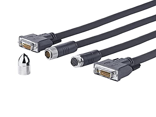 VivoLink Pro DVI-D Cross Wall Cable 20M Support 1920 * 1080P 60Hz, PRODVICW20 (Support 1920 * 1080P 60Hz Head Diameter 18mm, Distance to Connector is 58 cm from Cable end) von VivoLink