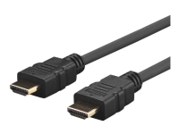 VivoLink Pro - HDMI-kabel med Ethernet - HDMI han bis HDMI han - 5 m - sort - formet, 4K support von VivoLink