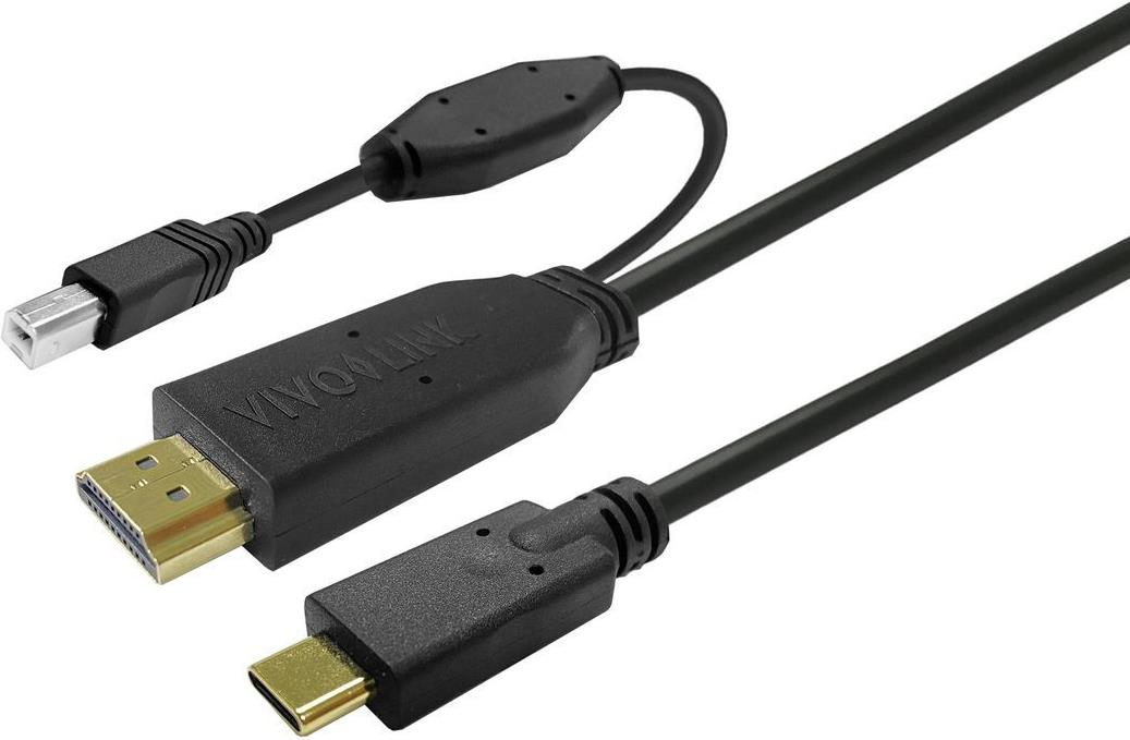VivoLink Touchscreen Cable 3m Black - Kabel - Digital/Daten (PROUSBCHDMIUSBB3) von VivoLink