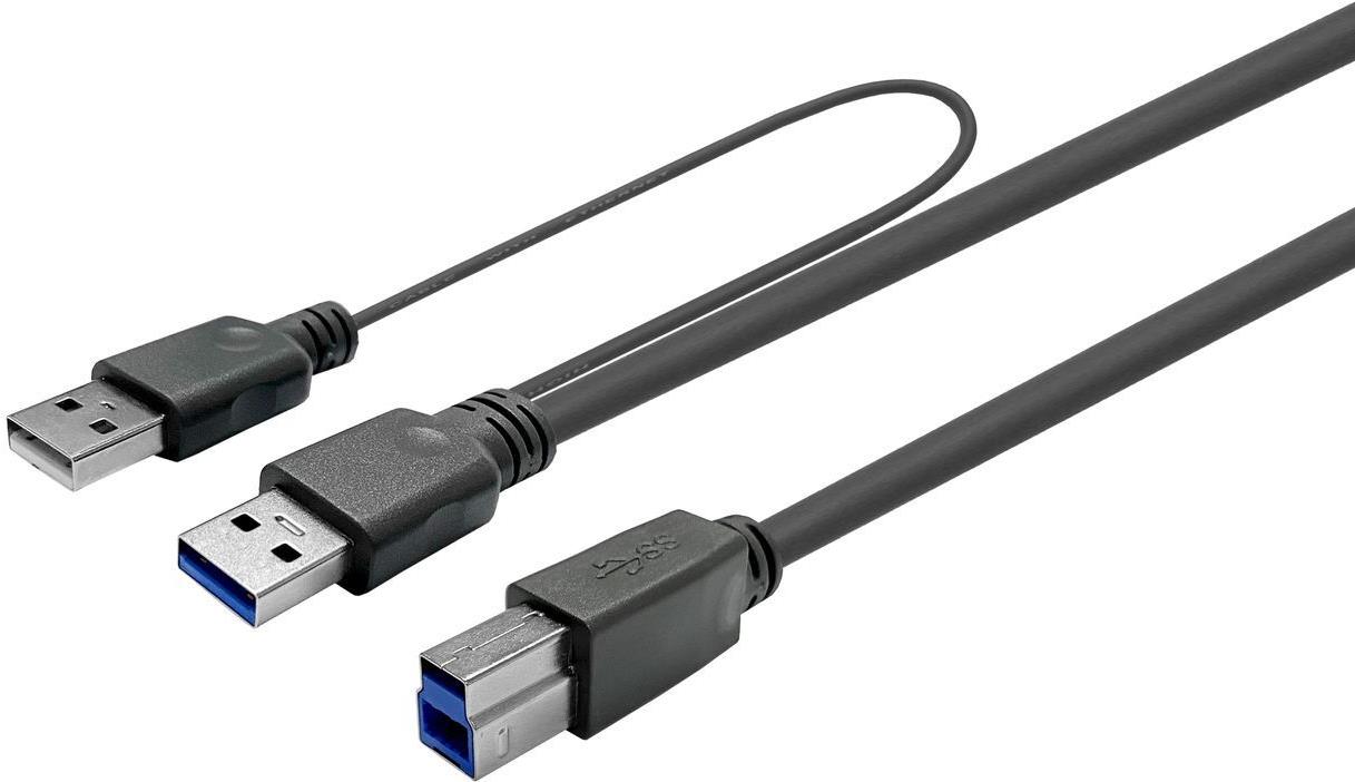 VivoLink USB 3.0 ACTIVE CABLE A MALE - B MALE 15m - Kabel - Digital/Daten - 15 m (PROUSB3AB15C-DUAL) von VivoLink